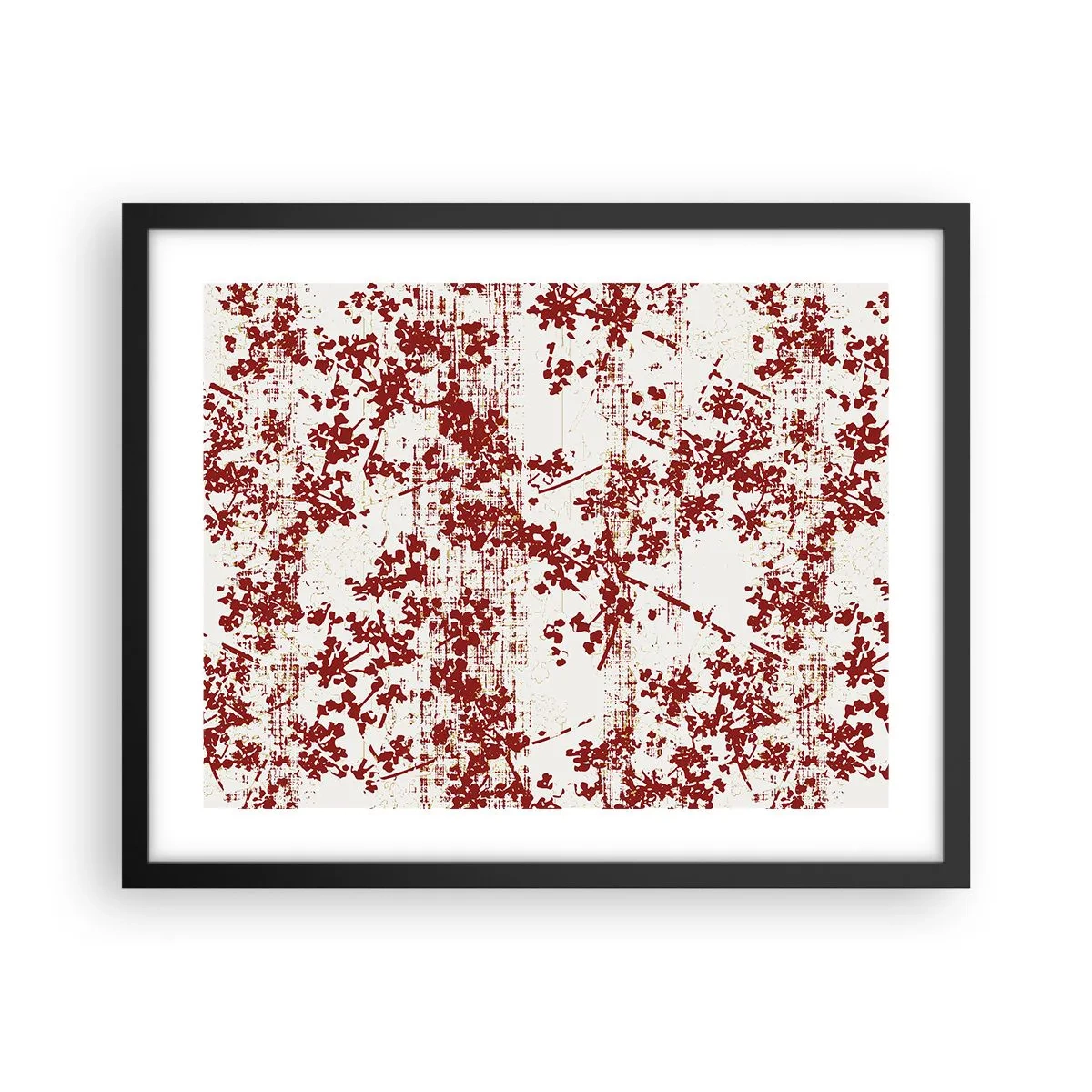 Affisch i svart ram - Som en gammal percale - 50x40 cm
