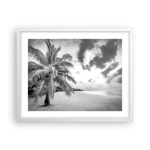 Affisch i vit ram - När du längtar efter ensamheten... - 50x40 cm