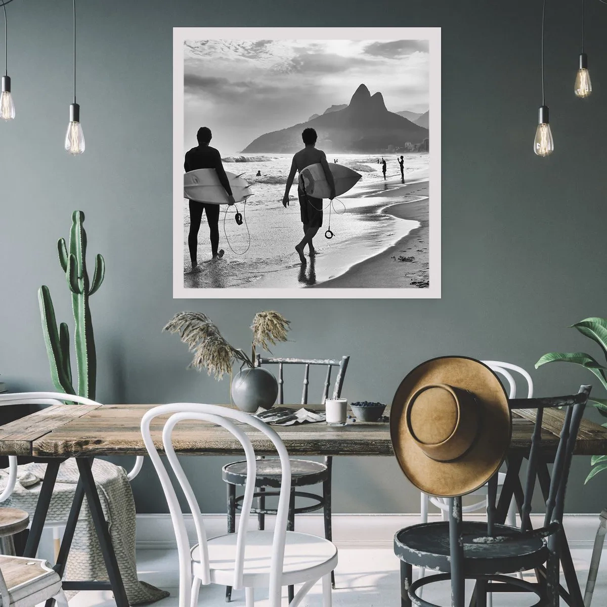 Affisch - Samba för en våg - 30x30 cm