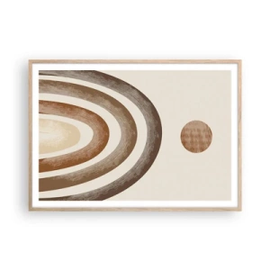 Affisch i ram av ljusek - I den avlägsna galaxen - 100x70 cm