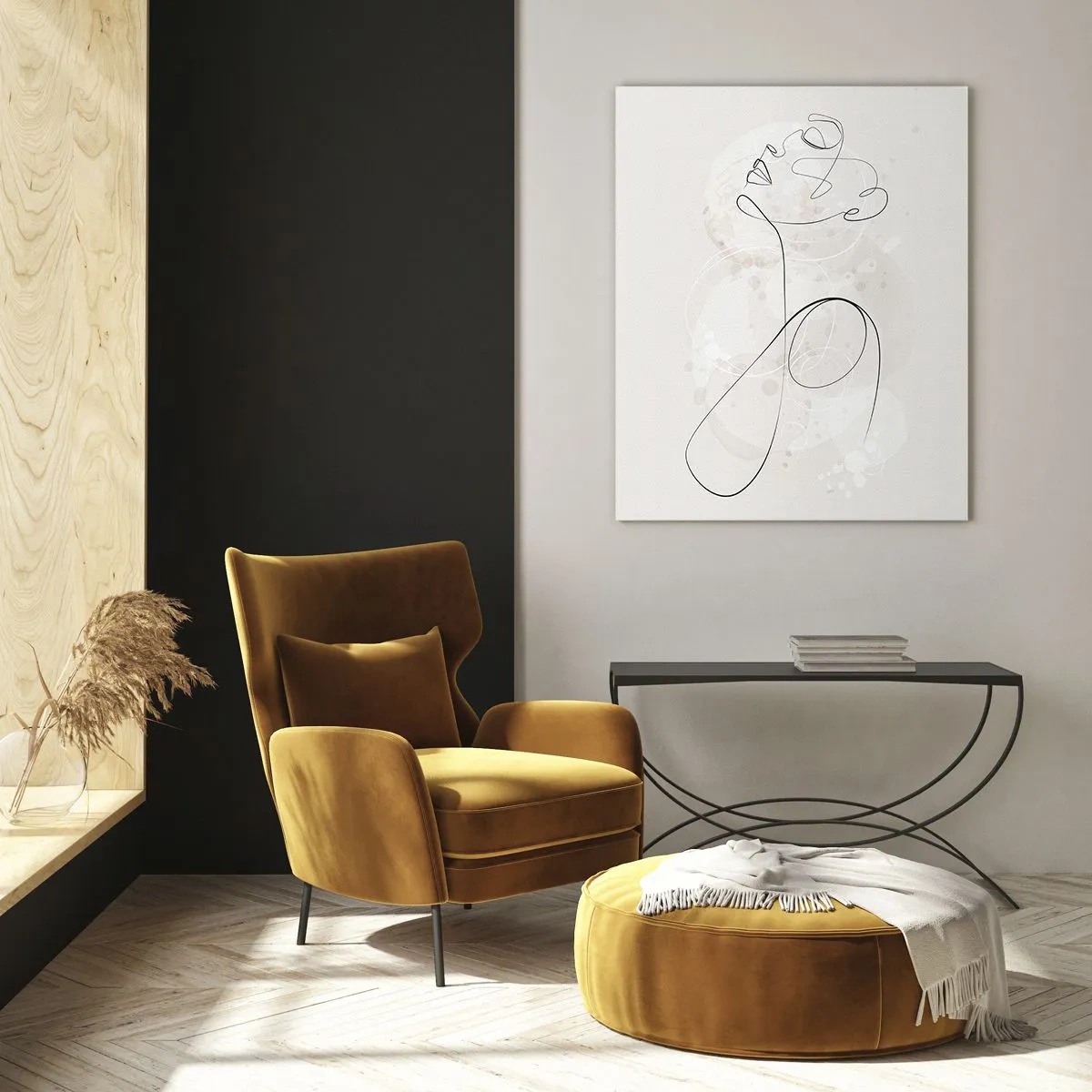 Glastavla - Bild på glas - Skönhetens spiral - 70x100 cm