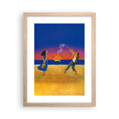 Affisch i ram av ljusek - Mer än en stjärna från himlen - 30x40 cm