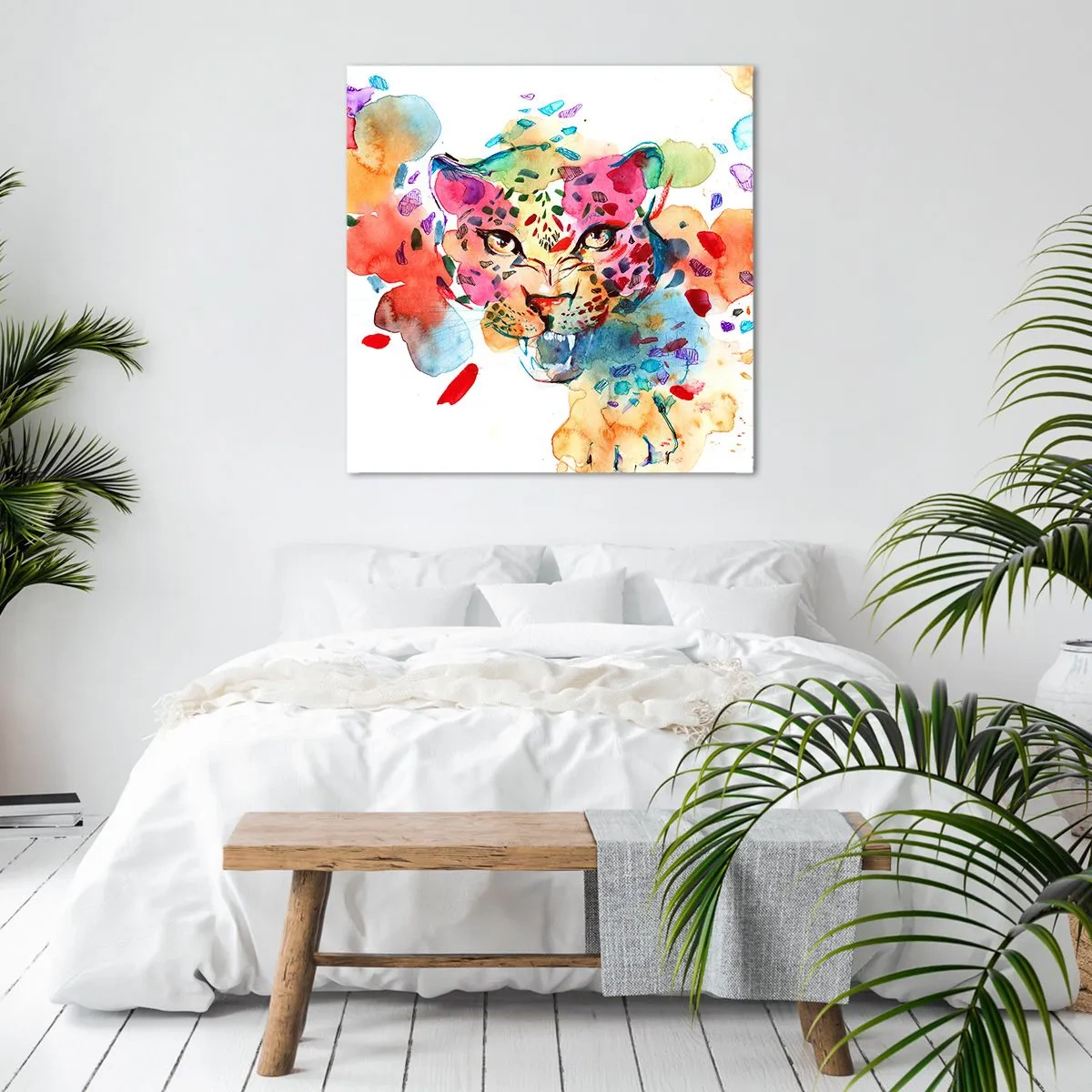 Canvastavla - Bild på duk - Skönheten och odjuret - 40x40 cm