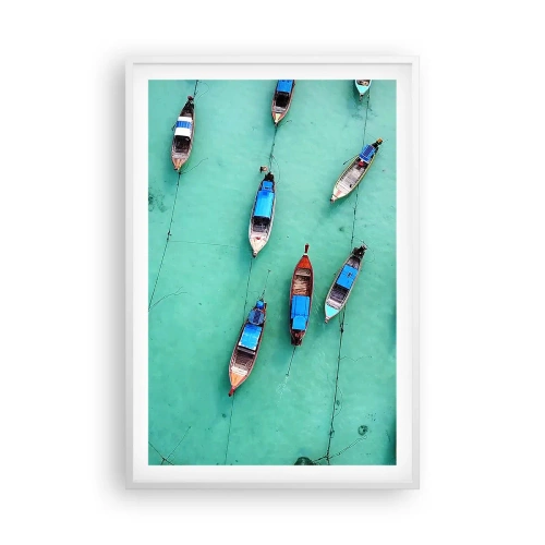 Affisch i vit ram - Under en glad väntan - 61x91 cm