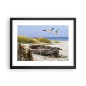 Affisch i svart ram - Doppade i vinden - 40x30 cm