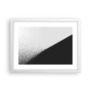 Affisch i vit ram - Snabbare, mer - 40x30 cm