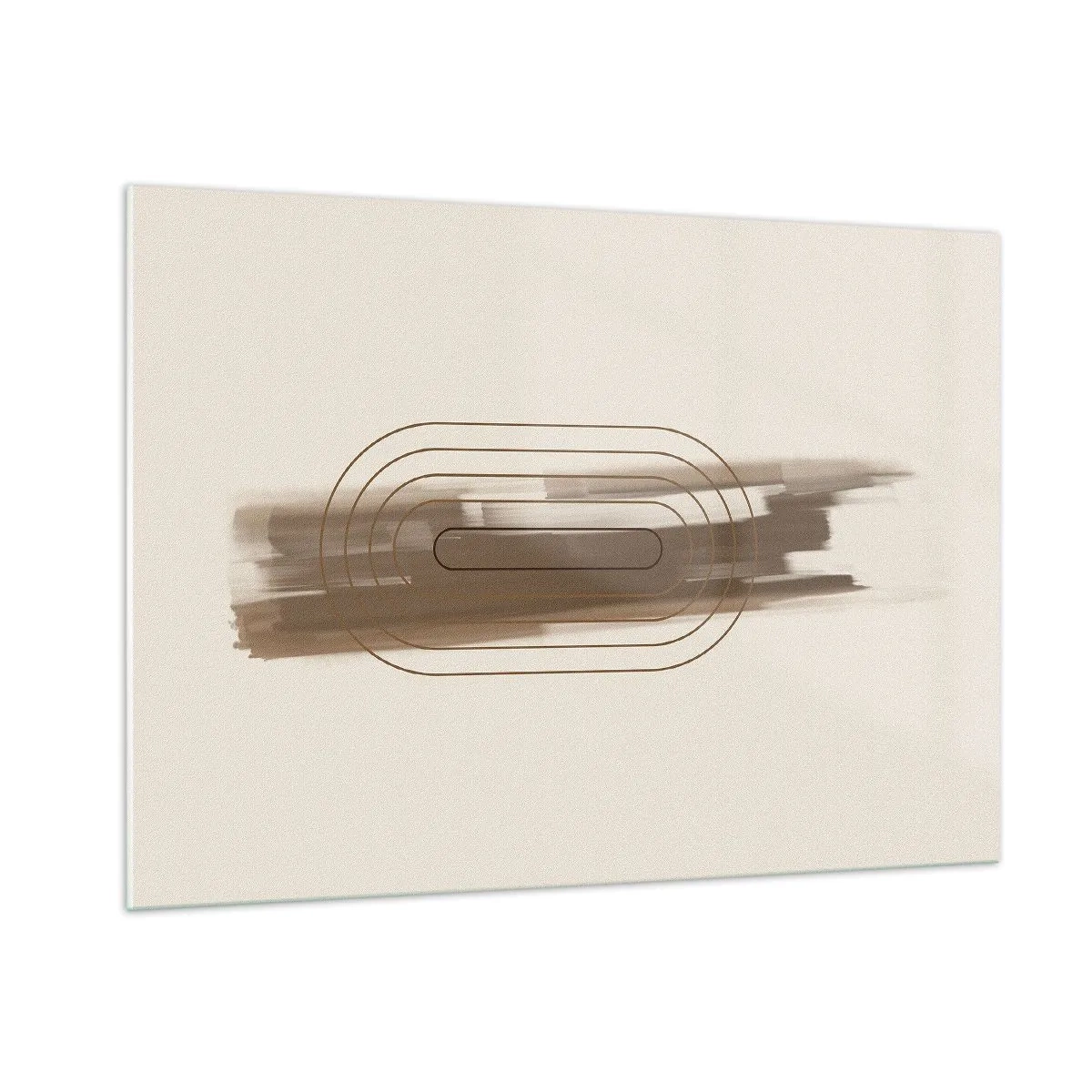 Glastavla - Bild på glas - Grå blåst - 100x70 cm