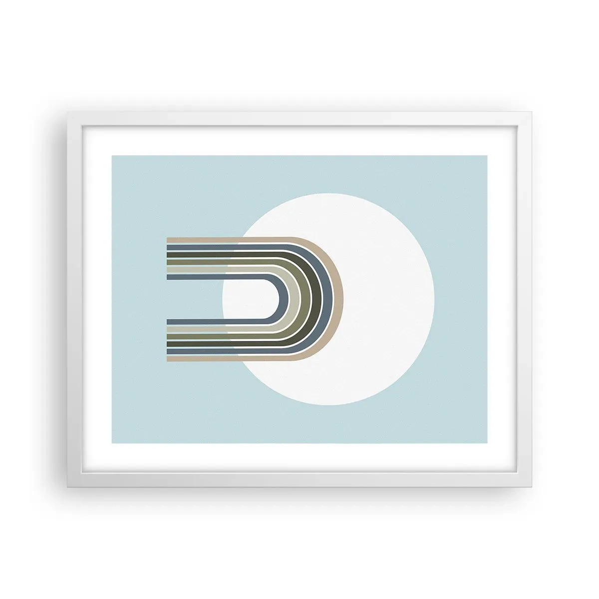 Affisch i vit ram - Ostoppad attraktionskraft - 50x40 cm