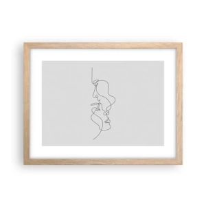 Affisch i ram av ljusek - Sentimentala lustens glöd - 40x30 cm