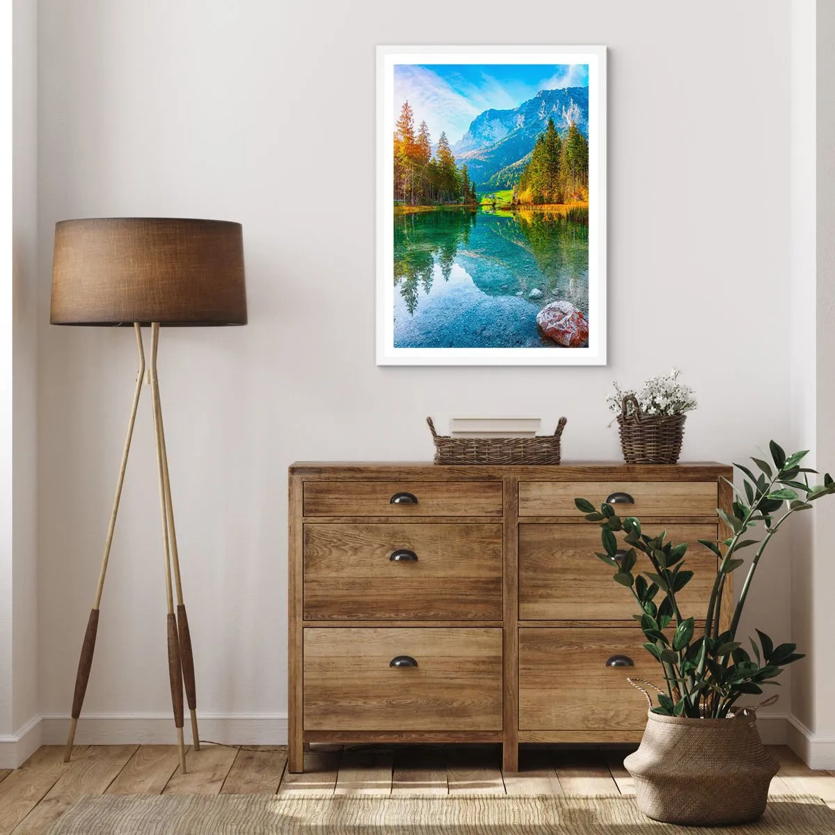 Affisch i vit ram - Höstens mildhet - 30x40 cm