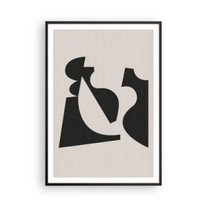 Affisch i svart ram - För självmontering - 70x100 cm