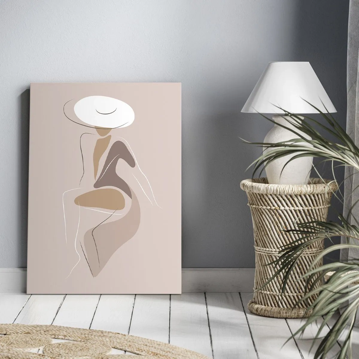 Canvastavla - Bild på duk - Att vara dam - 65x120 cm