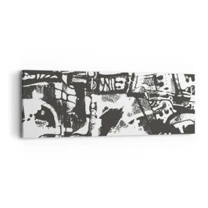 Canvastavla - Bild på duk - Ordning eller kaos? - 90x30 cm