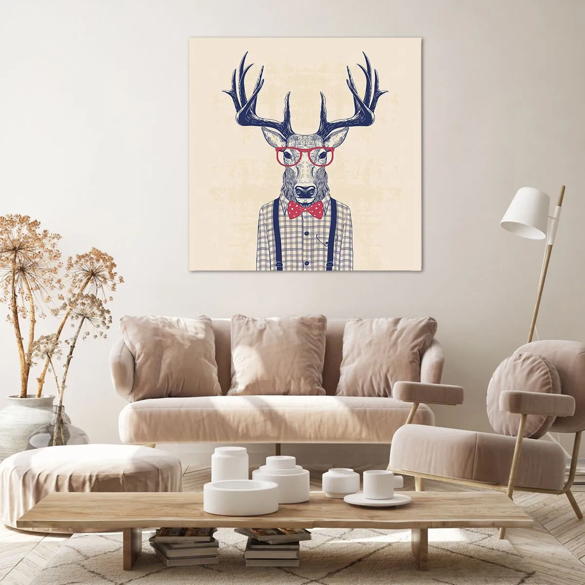 Canvastavla - Bild på duk - Rolig extravagans - 70x70 cm