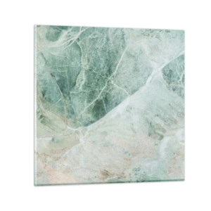 Glastavla - Bild på glas - Stenens ädla svalka - 70x70 cm