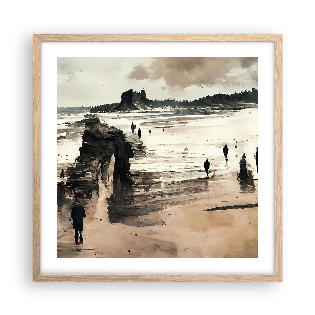 Affisch i ram av ljusek - Framkallade - 50x50 cm