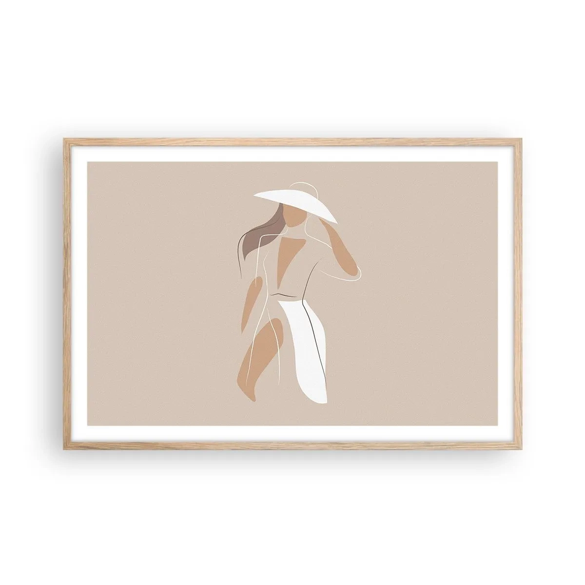 Affisch i ram av ljusek - Mode är lek - 91x61 cm