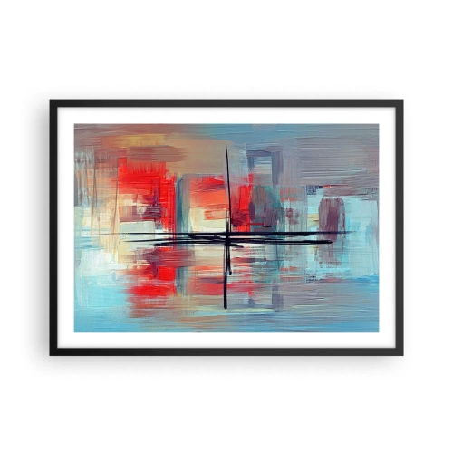 Affisch i svart ram - Landskap i en okänd dimension - 70x50 cm