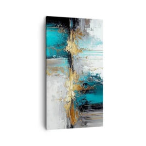 Canvastavla - Bild på duk - Allting flödar - 45x80 cm
