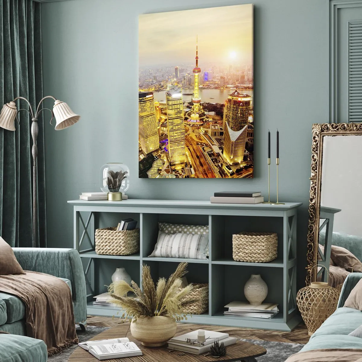 Canvastavla - Bild på duk - Asiatisk dröm - 50x70 cm