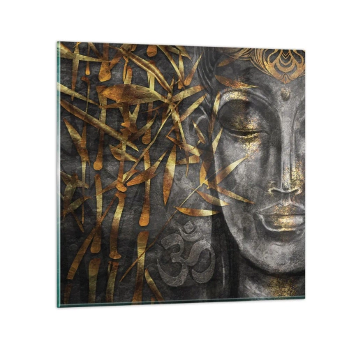 Glastavla - Bild på glas - Känn lugnet - 50x50 cm