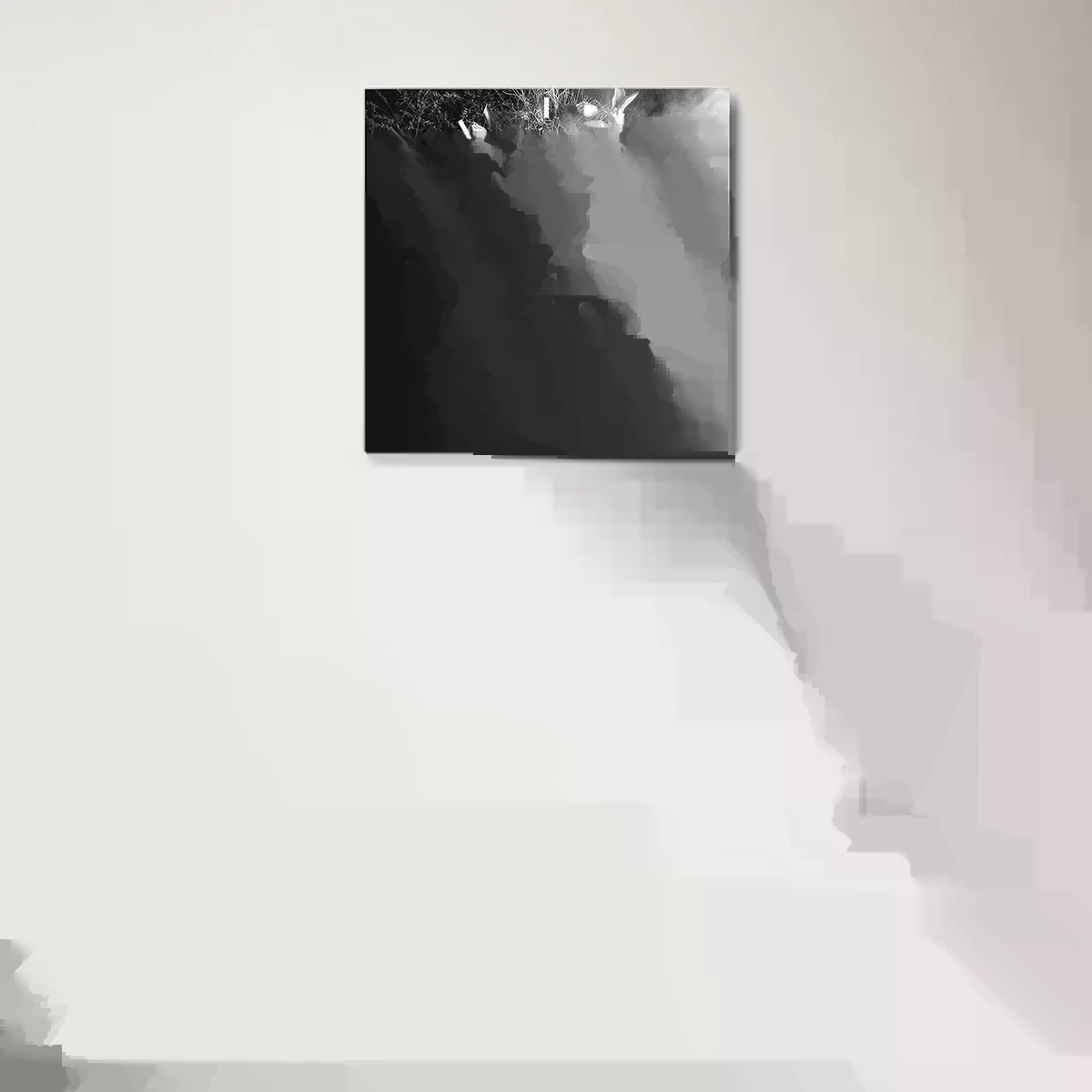 Väggklocka - Klocka på glas - Bara Moder - Natur - 30x30 cm