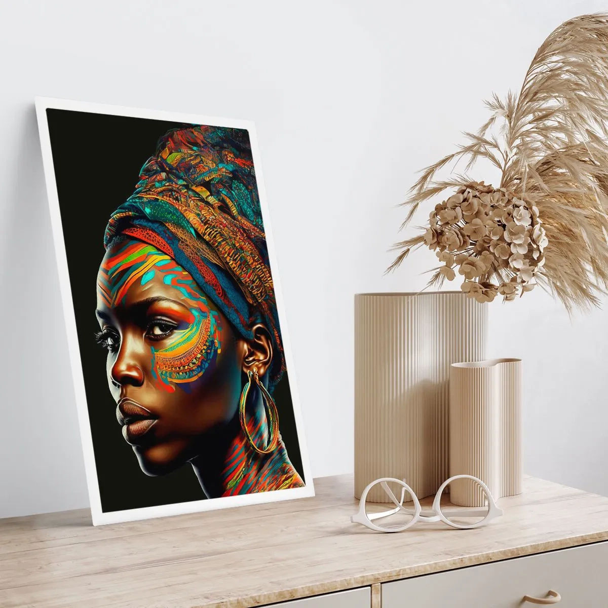Affisch - Afrikansk drottning - 40x50 cm
