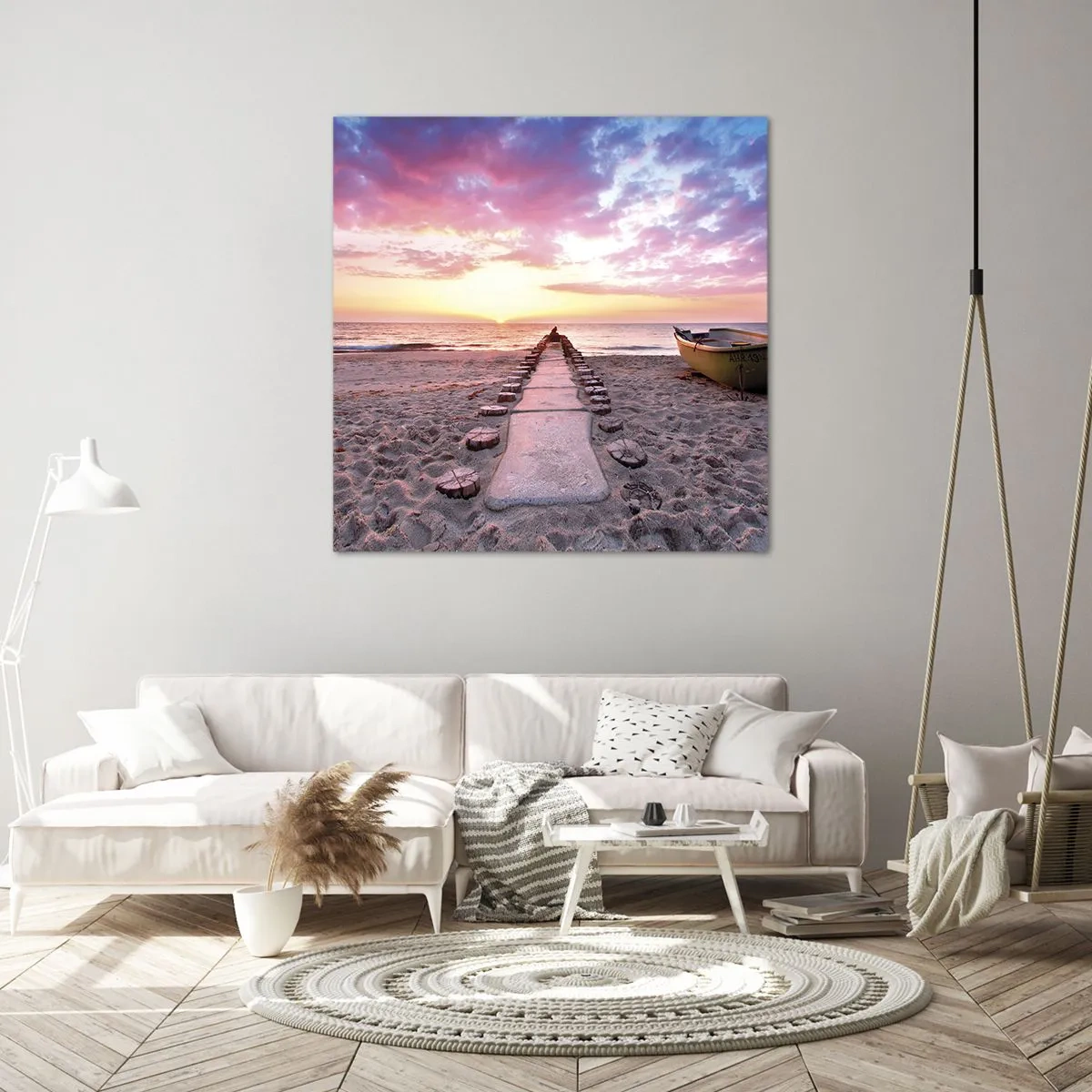 Canvastavla - Bild på duk - En stund av djup upplevelse - 40x40 cm