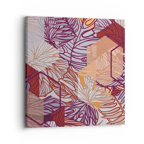 Canvastavla - Bild på duk - Ett möjligt förhållande mellan geometrin och naturen - 30x30 cm