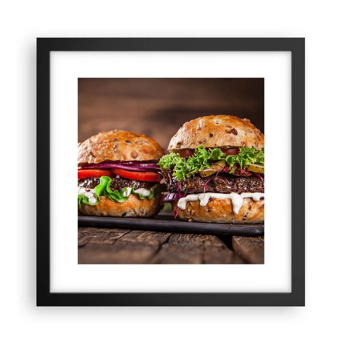 Affisch i svart ram - American dream - 30x30 cm