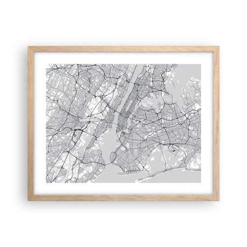 Affisch i ram av ljusek - Metropolens anatomi - 50x40 cm