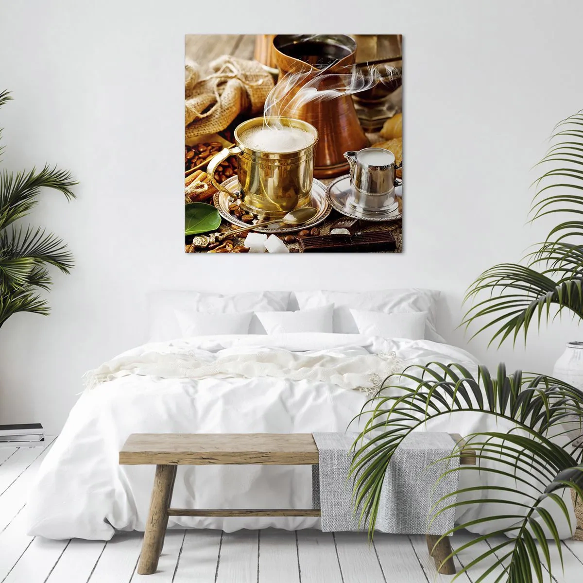 Canvastavla - Bild på duk - Ha en trevlig dag! - 60x60 cm