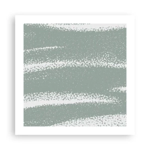 Affisch - Abstraktion i vinterstämning - 50x50 cm