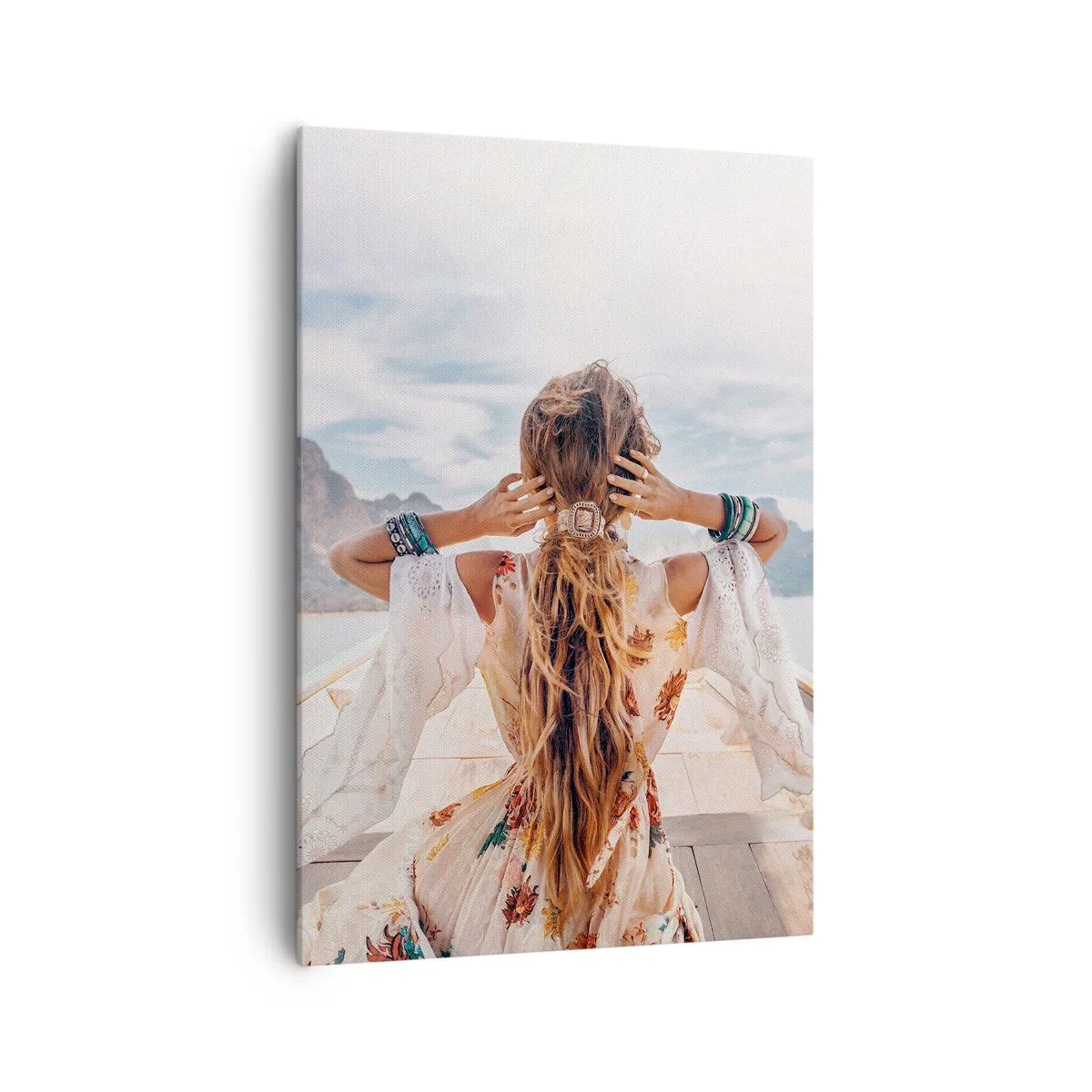 Canvastavla - Bild på duk - På väg mot lycka - 70x100 cm