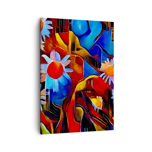 Canvastavla - Bild på duk - Livets färger - 50x70 cm