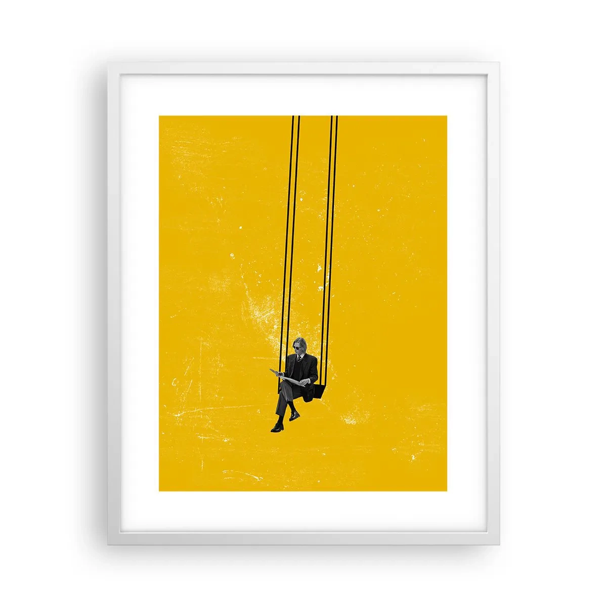 Affisch i vit ram - En dag som alla andra - 40x50 cm