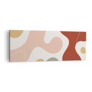 Canvastavla - Bild på duk - Ornamental zig-zack? - 140x50 cm