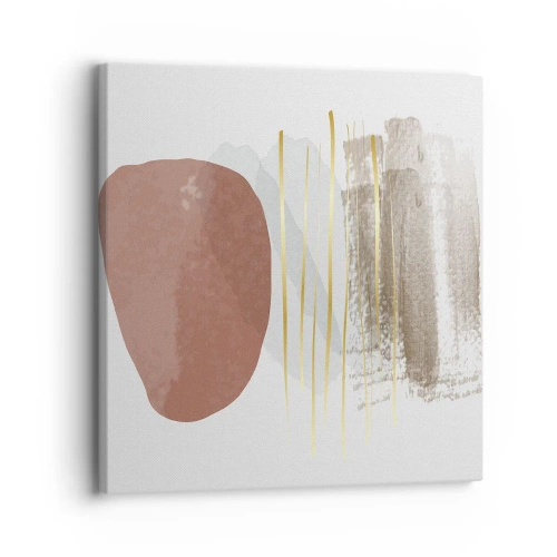 Canvastavla - Bild på duk - Abstrakt pelargång - 30x30 cm