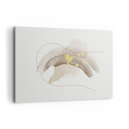 Canvastavla - Bild på duk - Träffat i rummet - 100x70 cm