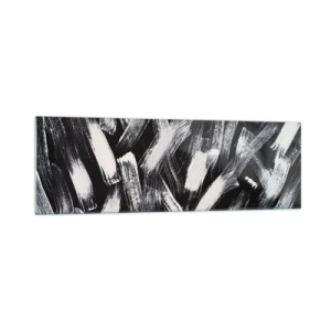 Glastavla - Bild på glas - Abstraktion i industriell anda - 160x50 cm