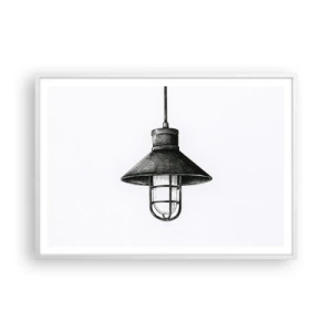 Affisch i vit ram - Som för många år sedan... - 100x70 cm