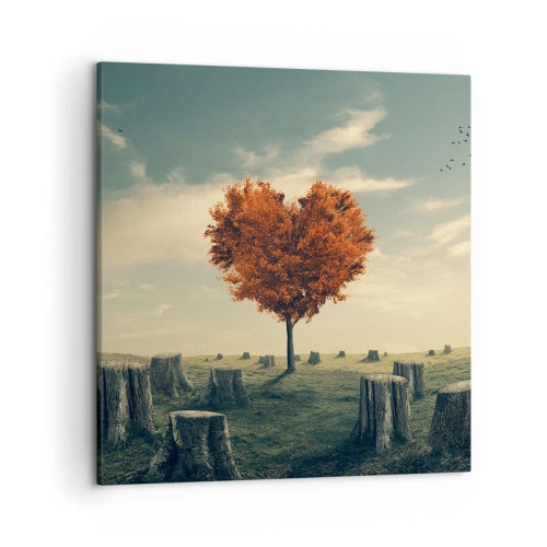 Canvastavla - Bild på duk - Det finns fortfarande hopp - 50x50 cm