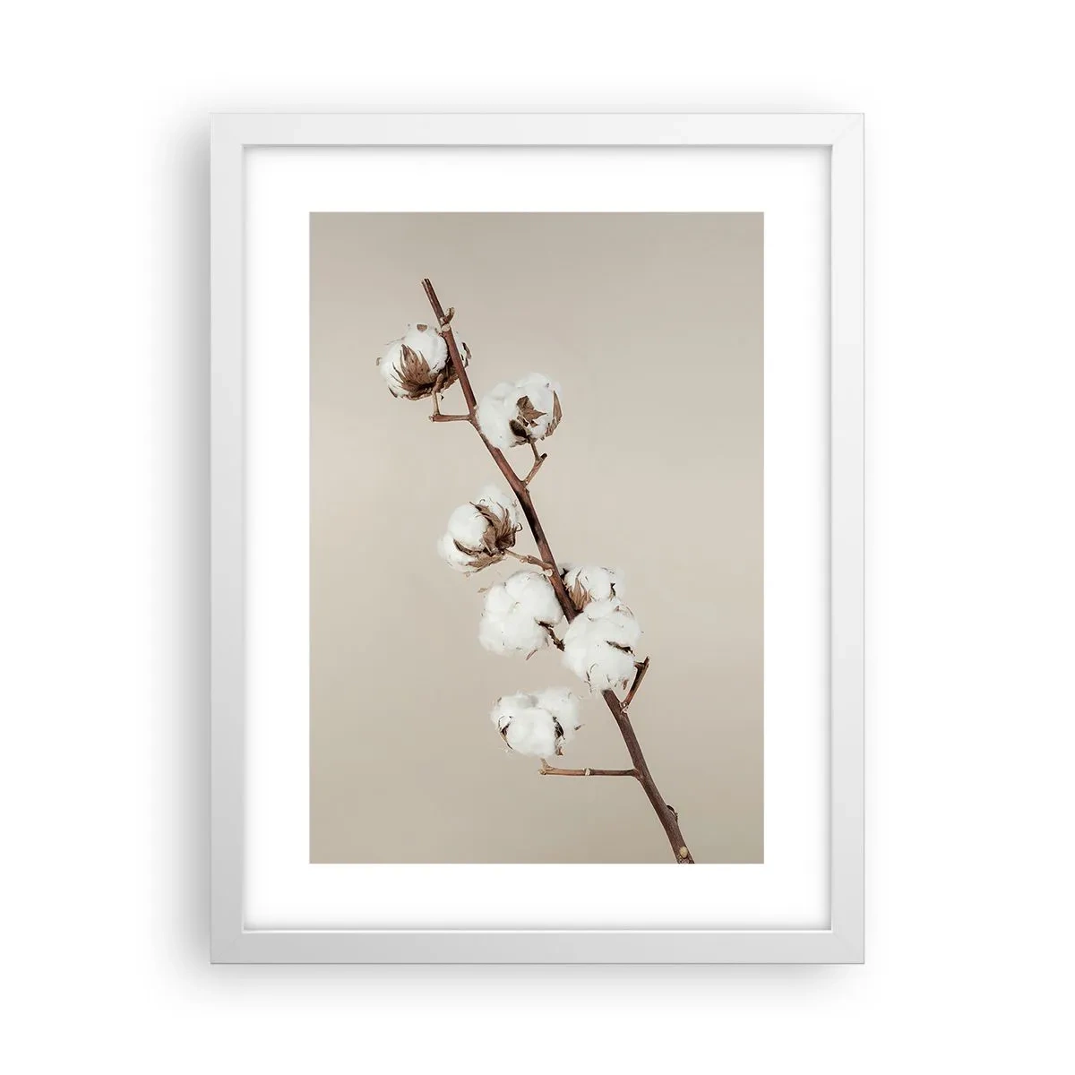 Affisch i vit ram - Hos mjukhetens källa - 30x40 cm