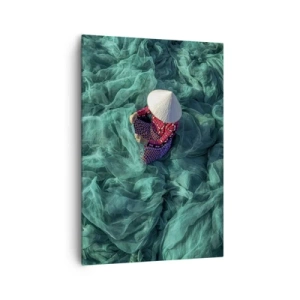 Canvastavla - Bild på duk - I nätens hav - 70x100 cm