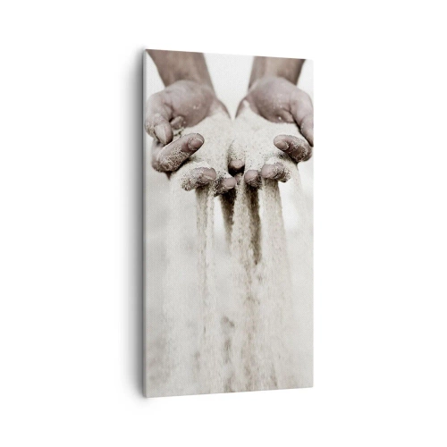 Canvastavla - Bild på duk - Med dessa händer... - 55x100 cm