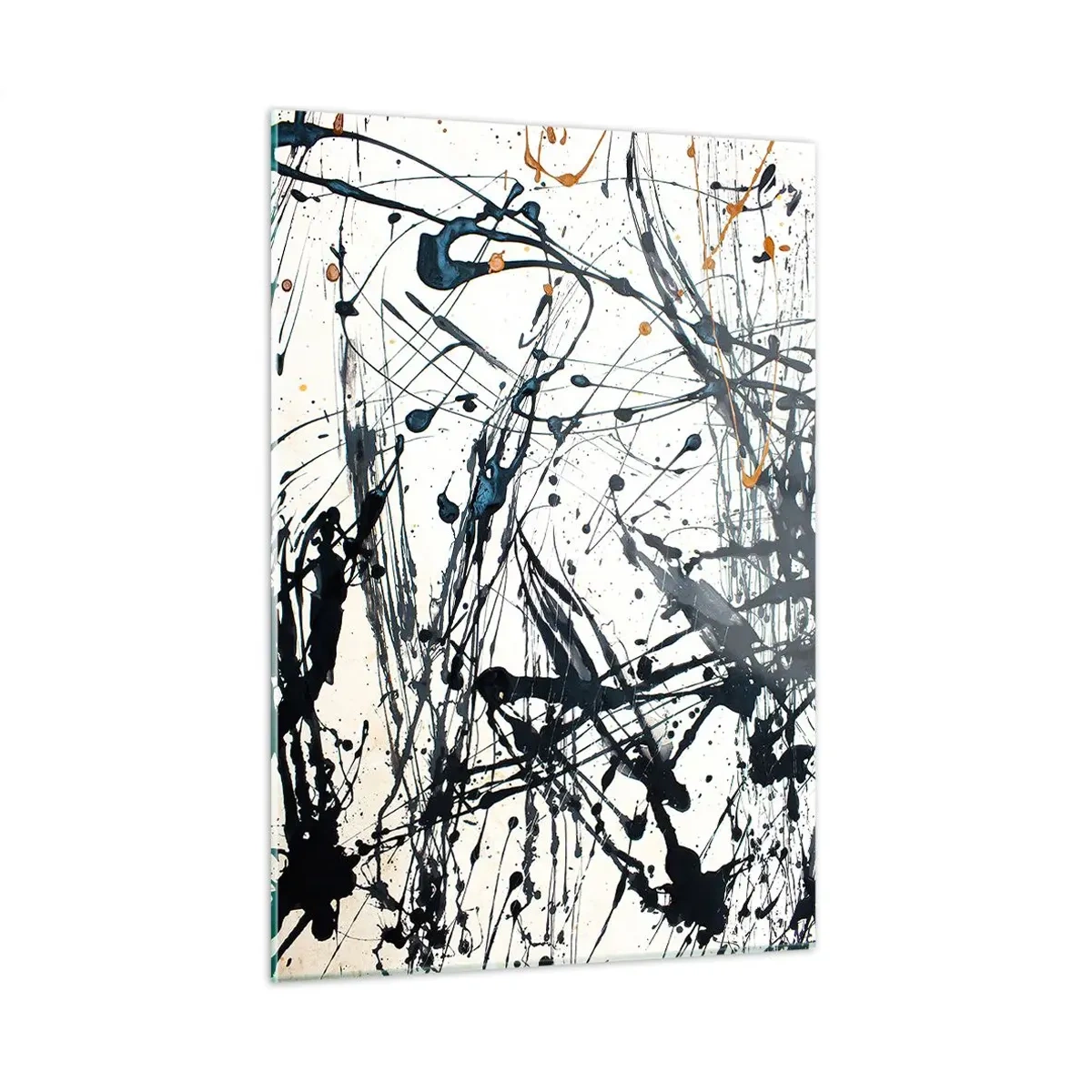 Glastavla - Bild på glas - Expressionistisk abstraktion - 50x70 cm