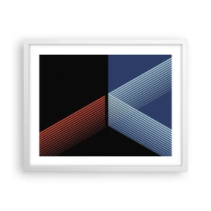 Affisch i vit ram - Enkel historia - 50x40 cm