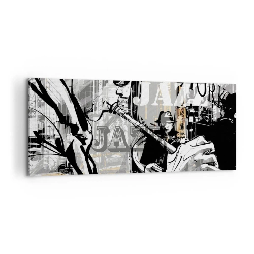 Canvastavla - Bild på duk - I New Yorks rytm - 100x40 cm