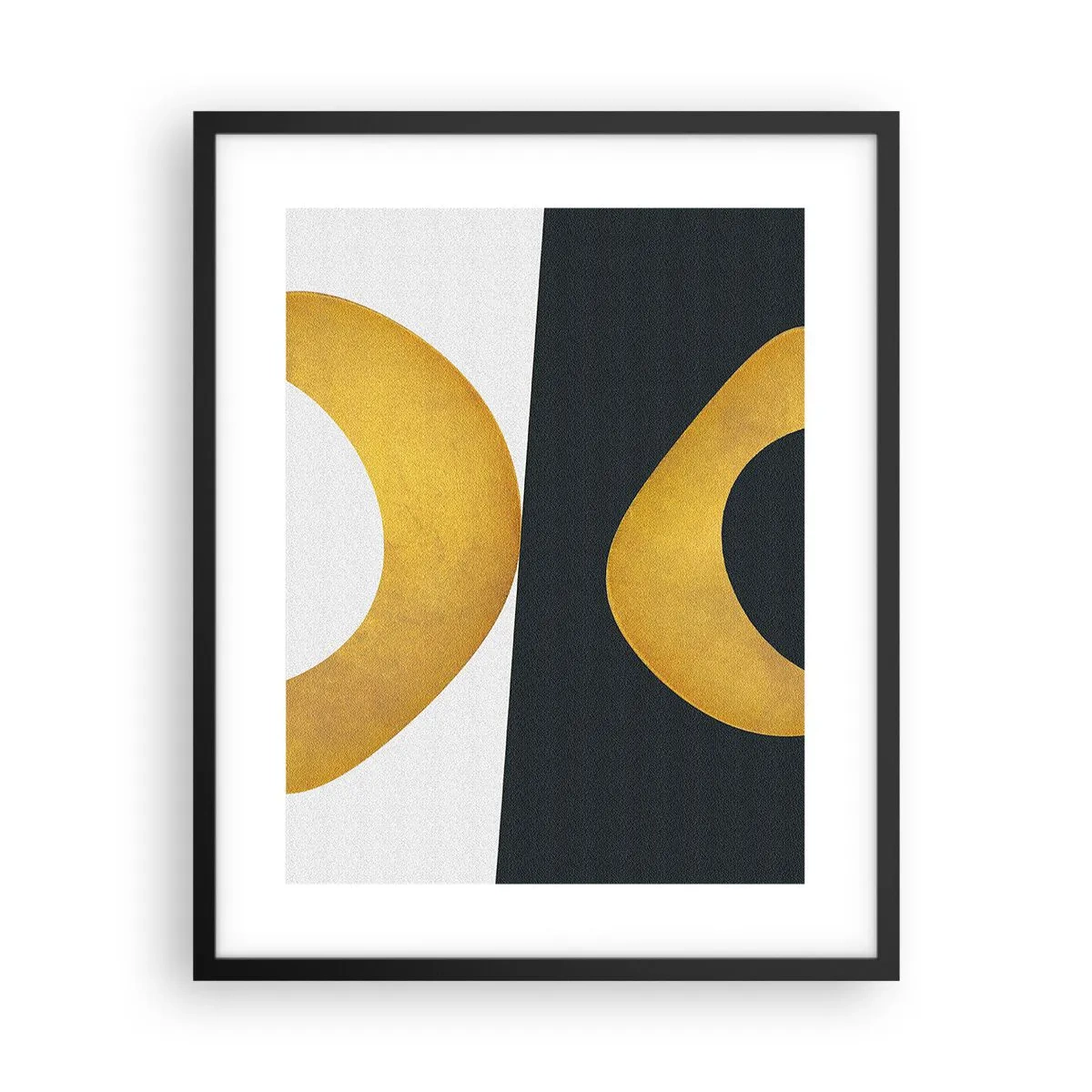 Affisch i svart ram - Öfr det första: guld - 40x50 cm