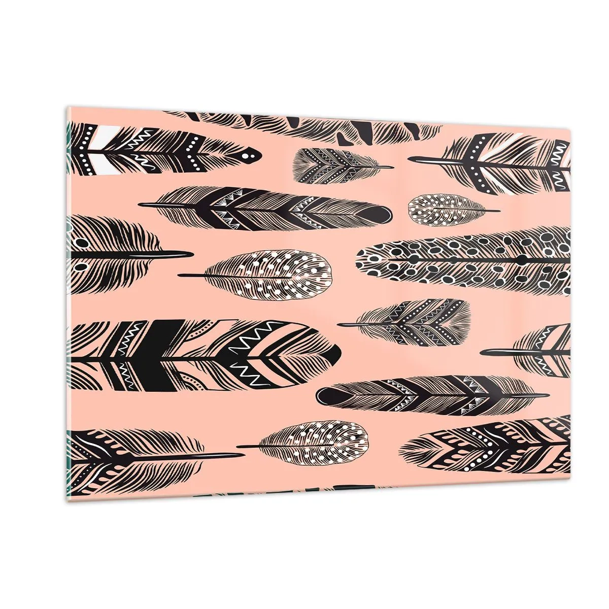 Glastavla - Bild på glas - Indiansk middag - 120x80 cm